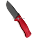Нож SR-1 Aluminium Red Frame Black Blade Lion Steel складной L/SR1A RB